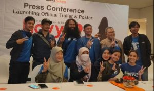 "Hayya 2: Hope Dream & Reality" Angkat Isu Kemanusiaan dan Kesehatan Mental konferensi pers film "Hayya 2: Hope Dream & Reality" yang direncanakan bisa tayang Maret 2022 nanti.