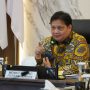 Menteri Koordinator Bidang Perekonomian Airlangga Hartarto, saat mengatakan Surplus Neraca Perdagangan Kembali Cetak Rekor Tertinggi dalam 15 Tahun Terakhir, pada senin (17/01).