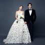 Foto pernikahan Park Shin Hye dan Choi Tae Joon yang sama sekali tak menampakkan kehamilannya. (Salt entertainment)