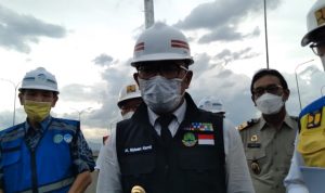 Gubernur Jawa Barat, Ridwan Kamil saat kunjungi pembukaan pengoperasian Tol Cisumdawu seksi 1. (Jabar Ekspres)