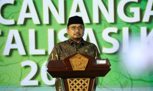 Menag Bantah Adanya Pernikahan Sesama Jenis dapat Buku Nikah Menteri Agama Menag Yaqut Cholil Qoumas (Kemenag for JawaPos.com)