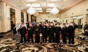 Bupati Bandung H.M. Dadang Supriatna saat acara Sosialisasi Peningkatan Penanaman Karakter Bangsa Untuk Mewujudkan Bandung Bedas Bagi Generasi Muda di Sutan Raja Hotel Soreang, Kamis (27/1).