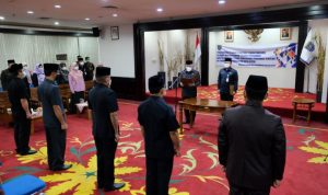 Wali Kota Depok Harap Pengawas Sekolah Konsisten Jalankan Tugas pengukuhan pejabat pimpinan tinggi pratama, pejabat administrator dan pejabat pengawas di lingkungan Pemerintah Kota (Pemkot) Depok, di ruang Edelweis, Balai Kota, Kamis (27/1).