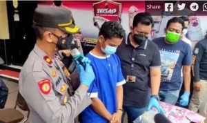 Roynaldi Ade Pradana (22), pelaku pembunuhan wanita cantik asal Cianjur di eks lokalisasi Peleman. Foto: Radar Tegal