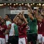 Timnas Indonesia merayakan kegembiraan ketika menjadi Runner UP di Piala AFF 2020, Foto: Twiter Sepak Bola ASEAN @AFFPresse