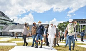 Gubenur Jabar Ridwan Kamil ketika mengunjungi Lapangan Merdeka dan Alun-alun Kota Sukabumi (Foto: Humas Jabar)
