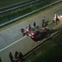 MOBIL TERBALIK: Satu unit mobil alami kecelakaan lalu lintas (lakalantas) hingga terbalik di ruas jalan Tol Cisumdawu. *Istimewa