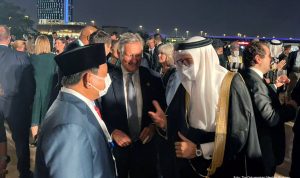 Menhan Prabowo Subiyanto ketika menghadiri dalam acara di the 17th International Institute for Strategic Studies (IISS) Manama Dialogue 2021 di Bahrain yang selanjutnya di terpa isu Normalisasi Hubungan dengan Israel