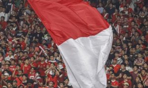 Potret suporter timnas Indonesia saat memberi dukungan di stadion. (@pssi/instagram)