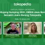 Tokopedia hari ini, Rabu (19/1) menyelenggarakan virtual media gathering dengan tema Wilujeng Sumping 2022, UMKM Jawa Barat Semakin Juara Bareng Tokopedia. Acara ini juga dihadiri oleh Head of Regional Growth Expansion (RGX) Tokopedia, Trian Nugroho bersama External Communications Senior Lead Tokopedia, Ekhel Chandra Wijaya serta Pemilik Usaha Brookies, Salsa Wigati dan Pemilik Usaha Nokha, Nopi Herlina Nadzic.