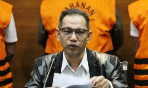 Wakil Ketua KPK Nurul Ghufron dalam konferensi pers, di Gedung Merah Putih KPK, Jakarta, Kamis, (20/1/2022). Foto: Dery Ridwansah/ JawaPos.com