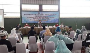 Kelurahan Ratujaya Sukses Gelar Musrenbang 2023, Ini Poinnya Suasana kegiatan Musrebang Kelurahan Ratu Jaya Tahun 2023 diGOR Rawageni (istimewa).