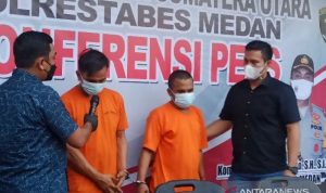 dua begal yang merampas motor petugas kebersihan di Medan telah diytangkap Polisi,