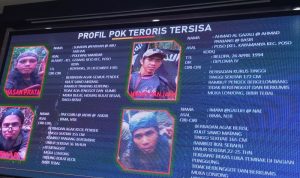 Dokumentasi empat anggota MIT Poso yang masuk dalam daftar pencarian. Salah satunya teroris , Ahmad Gazali. ANTARA/Kristina Natalia.