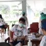Kevin Sanjaya Sukamuljo saat melakukan tes kesehatan yang digelar PBSI di Pelatnas Cipayung, Rabu (19/1). (Foto: Humas PP PBSI/jpnn)