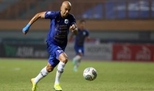 Striker asal Brasil Bruno Silva terancam dicoret dari skuad PSIS Semarang. (Salman Toyibi/Jawa Pos)