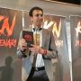 CEO sekaligus produser PT MD Pictures, Tbk, Manoj Punjabi saat mengumumkan KKN di Desa Penari akan dibuat film. (Rieska Virdhani/JawaPos.com)