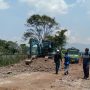 Proyek pemadatan lahan untuk pondasi Perumahan Pesona Linggar Residence di Desa Linggar, Kecamatan Rancaekek, Kabupaten Bandung. (Jabar Ekspres)