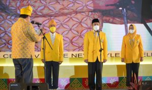 Airlangga Hartarto mengaku optimisme, kemenangan di Sumatera. Sebab, partai Golkar memilki banyak kader sampai di tingkat akar rumput