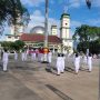 Pada acara pengibaran bendera Ketika memperingati hari jadi Kabupaten Garut gagal untuk dinaikan Sebab, tali tiang bendera putus.