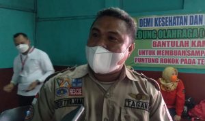 Daerah Rawan Bencana, Cimanggung Bentuk Kampung Siaga Bencana Tagana Utama Jawa Barat, Dedi Turjana di GOR Desa Cihanjuang, Kecamatan Cimanggung, Kabupaten Sumedang. (Jabar Ekspres)