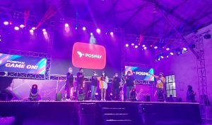 Dirut Pos Indonesia, Faizal Rachmat Djoemadi saat menghadiri acara pembuka E-Sport Game On!