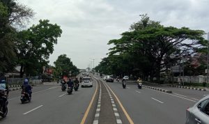 Peresmian Nama Baru Flyover Pasoepati Ditunda Hingga Selasa Depan Fly over Pasoepati Bandung. Rabu (23/2). (Foto: Sandi Nugraha/Jabar Ekspres)