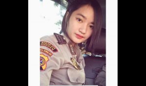 Polwan Briptu Christy. (Istimewa/JPNN)