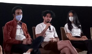 Film Garis Waktu, Pertemukan Reza Rahadian dan Anya Geraldine Reza Rahadian, dan Anya Geraldine di Plaza Senayan, Jakarta Pusat, Selasa (22/2). (Foto: JPNN.com)