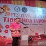 Menparekraf Sandiaga Uno saat membuka acra Festival budaya Tionghoa Indonesia di medan, jumat(5/2). Foto Antara