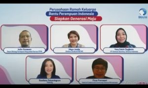 Danone Perusahaan Ramah Keluarga, Dukung Perempuan Indonesia Siapkan Generasi Maju Webinar yang diselenggarakan Danone Indonesia mengangkat tema 'Perusahaan Ramah Keluarga: Dukung Ibu Siapkan Generasi Maju.', selasa (8/3)