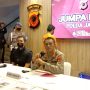 Konferensi pers Polda jaba, kasus pembacokan Kiai di Indramayu. Kamis (10/3). Foto. Sandi Nugraha