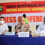 Kapolres Metro Bekasi Kota, Kombes Pol Hengki saat melakukan konferensi pers penangkapan pengedar narkoba berkedok warung angkringan. Foto: Tuahta Simanjuntak untuk FIN.CO.ID-