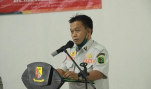 Kajian PVMBG, Longsor di Giriawas Pangalengan Berada Pada Potensi Gerakan Tanah Tinggi Kepala Pelaksana Harian Badan Penanggulangan Bencana Daerah (BPBD) Kabupaten Bandung Uka Suska Puji Utama memaparkan hasil kajian PVMBG terhadap longor di Giriawas.