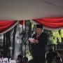 Yana Mulyana saat memberikan sambutan di Upacara Peringatan Bandung Lautan Api ke 76, di Plaza Balaikota, Kota Bandung, Kamis (24/3). (Deni/Jabar Ekspres)