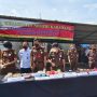 Sejumlah barang bukti kejahatan seperti sabu dan ganja dimusnahkan oleh Kejari Karawang. (ist)