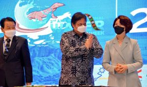 Airlangga Hartarto bertemu Sekretaris Jendral PBB Ban Ki Moon, juga pertemuan dengan Menteri Lingkungan Hidup Korea Han Jeoung Ae.
