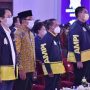 Gubenur Jabar Ridwan Kamil ketika menghadiri MUnas AMPI sekaligus memberikan dukungan kepada AIrlangga Hartarto untuk jadi Capres 2024