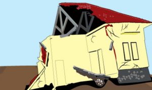 Beberapa Rumah Ambruk Akibat Angin Kencang di Indonesia rumah ambruk akibat angin kencang