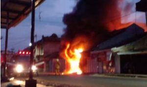Ilustrasi Kebakaran Ruko di Bekasi