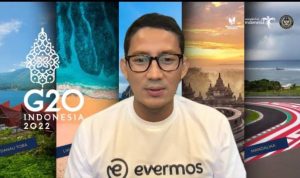 Evermos Berikan Akselerasi Digital Economy untuk Kalangan UMKM Menteri Pariwisata dan Ekonomi Kreatif, Sandiaga Uno yang memimpin peresmian identitas baru Evermos secara virtual.