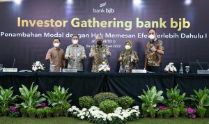 Yuddy Renaldi Ajak Investor Tak Sia-siakan Right Issue Bank bjb Acara investor gathering bank bjb. (Istimewa)