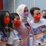 Angelina Sondakh saat keluar dari Rutan Pondok Bambu (Istimewa)