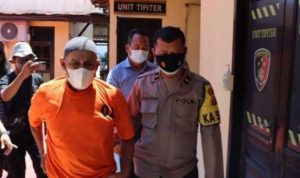 Tersangka pencabu;lan, seorang Kakek berinisal BD yang tega gagahi dua bocah akhirnya ditangkap Polisi.