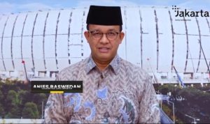 Anies Baswedan yang mengajak warga mengikuti gerakan "JAkarta Cinta Quran" dengan membaca quran pada Rabu (20/4) pukul 10.00 WIB. (tangkapan layar)