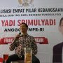 Anggota MPRRI, Yadi Srimulyadi Saat sosialisasi empat pilar kebangsaan, di Desa Bojong Emas Kecamatam Solokanjeruk, Kabupaten Bandung, Sabtu (2/4