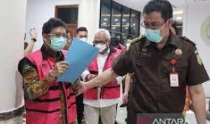 Direktur Jenderal Perdagangan Luar Negeri Kementerian Perdagangan, Indrasari Wisnu Wardhana, yang ditetapkan sebagai tersangka kasus korupsi minyak goreng. (antara)