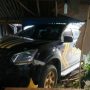 Mobil Patroli Polres Sibolga usai pengemudinya tabrak seorang pejalan kaki hingga tewas. (Istimewa)