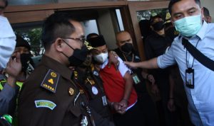 Terdakwa kasus rudapaksa 13 orang Santriwati, Herry Wirawan.