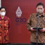 Menko Perekonomian Airlangga Hartarto didampingi dengan Menteri Keuangan sri Mulyani siap laksanakan Instruksi Presiden untuk memberikan BLT.